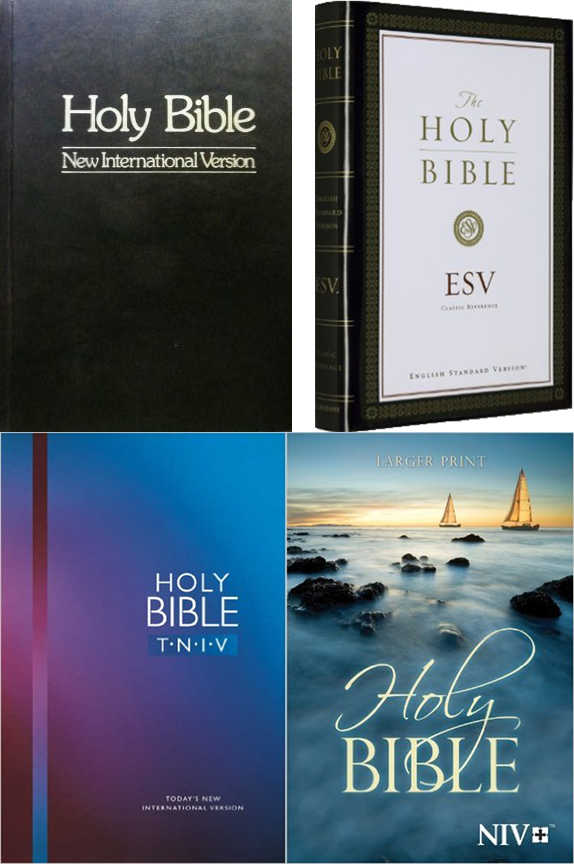 NIV-1984, ESV, TNIV and NIV-2011